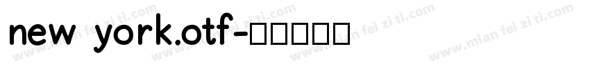 new york.otf字体转换
